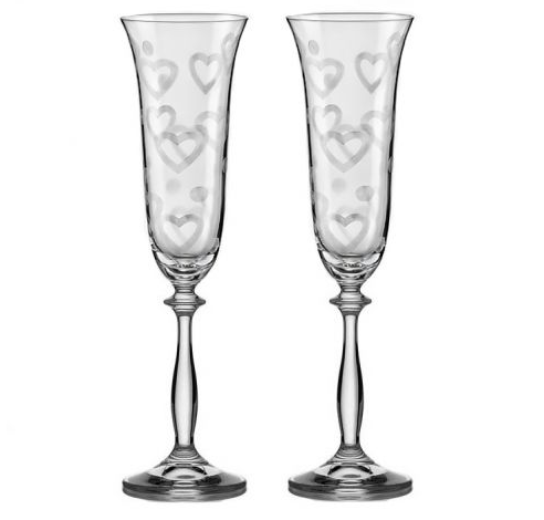 Весільні фужери д/шамп. 2 шт Angela 190 (8336) | Інтернет-магазин Prometey в Україні | Гурт та роздріб