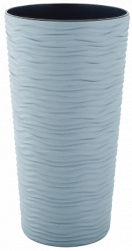 Вазон "Ф'южн" d16*30 (сиз.блакитний) (115045)