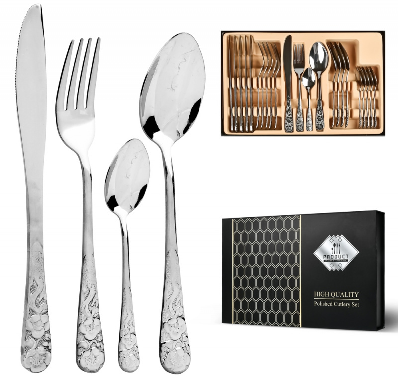 Набір столових приборів 24шт "Fleurie" (93133) | Інтернет-магазин Prometey в Україні | Гурт та роздріб