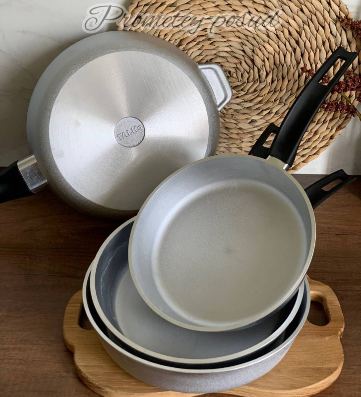 АЛЮМІНІЙ/ Сковорода без кришки 24см потовщ ТАЛКО (50240-D) | Інтернет-магазин Prometey в Україні | Гурт та роздріб