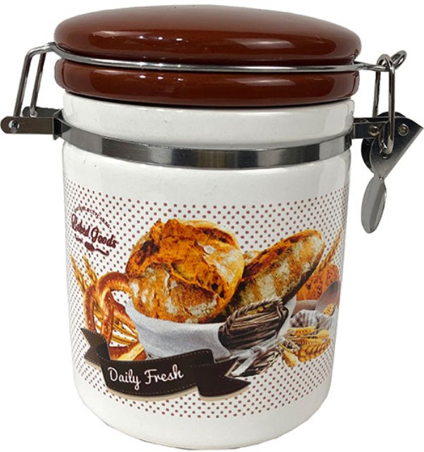 ХЛІБ/ Банка кер. з замком 500 мл int. (1376-BZ) | Інтернет-магазин Prometey в Україні | Гурт та роздріб