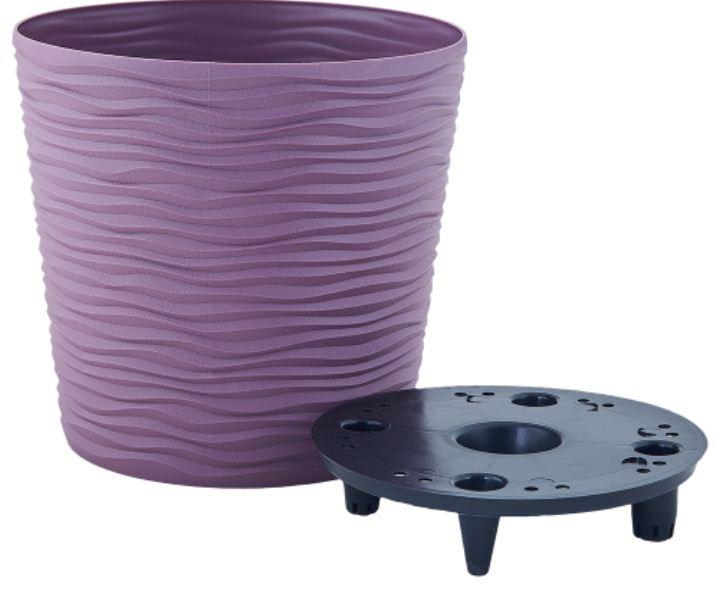 Вазон "Ф'южн" зі вст. низький d12*11 (фіолет) (115086)