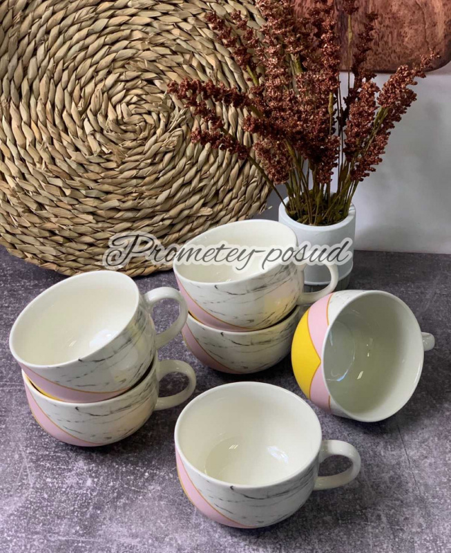 Чашка 500мл Мармур (905-252) | Інтернет-магазин Prometey в Україні | Гурт та роздріб