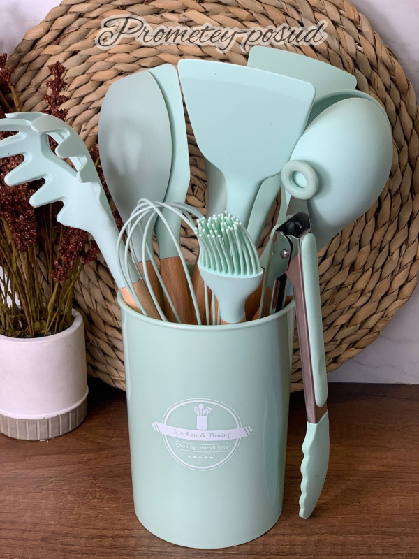 Набір кухонного приладдя 12пр силікон (3200-66) | Інтернет-магазин Prometey в Україні | Гурт та роздріб
