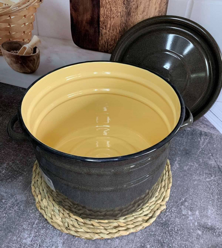 Бак емаль 40 л. з кришкою (2830/1) | Інтернет-магазин Prometey в Україні | Гурт та роздріб