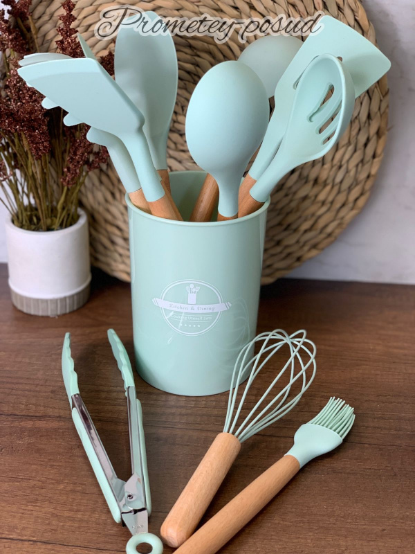 Набір кухонного приладдя 12пр силікон (3200-66) | Інтернет-магазин Prometey в Україні | Гурт та роздріб