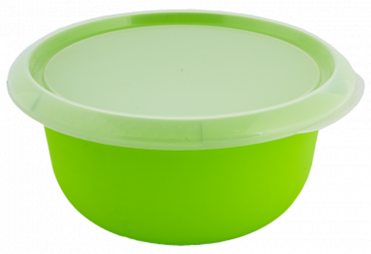 Миска кухонна з кришкою 2,75л. (оливк./пр) (169051)