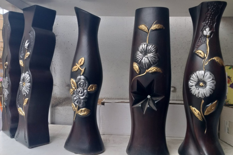 Ваза керам Чорна "20" 35см (20-0403)