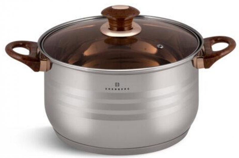 Набір каструль 12пр. (1,9, 1,9, 2,7, 3,6, 6,5, 3,4л.-сковор.) (1143-EB) | Інтернет-магазин Prometey в Україні | Гурт та роздріб