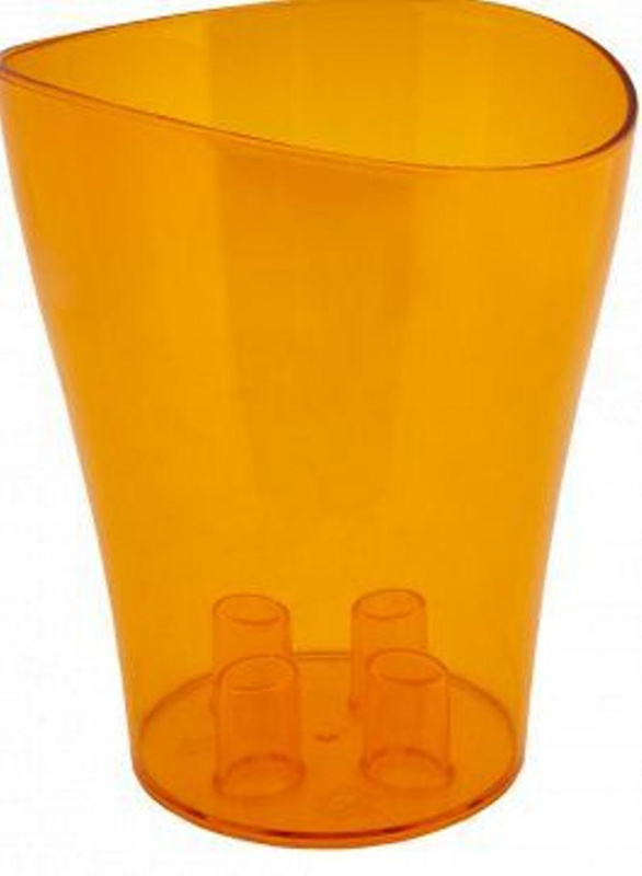 Вазон "Орхідея Ніка" 13*15,5см (бурштин) (114050)