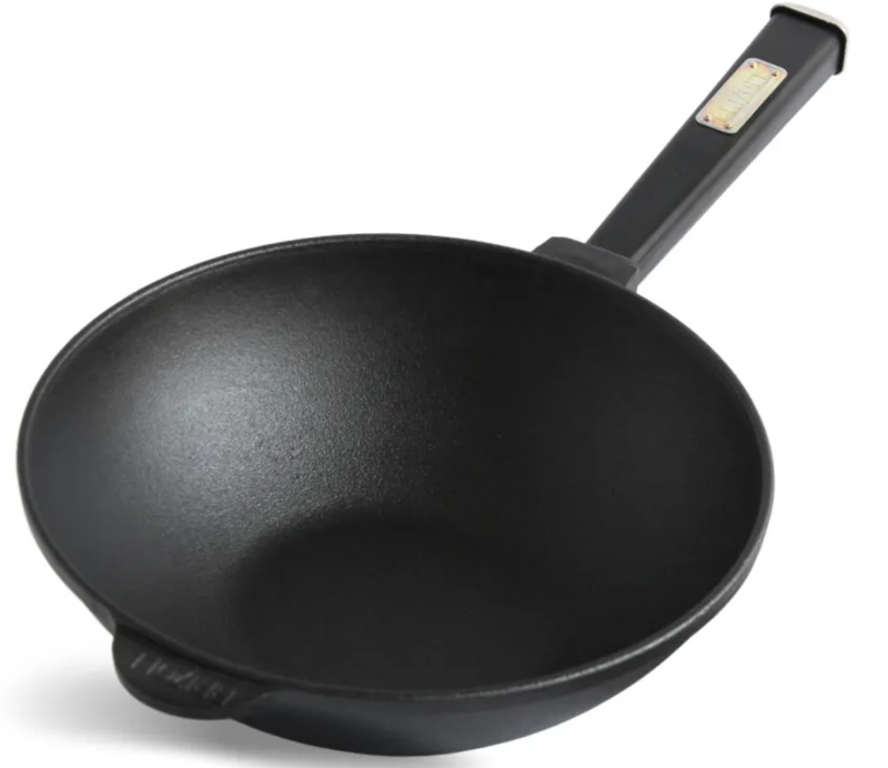 Сковорода чавунна WOK ТМ "BRIZOLL" 2,8л 260х80 мм (26-1-6-WHP) | Інтернет-магазин Prometey в Україні | Гурт та роздріб