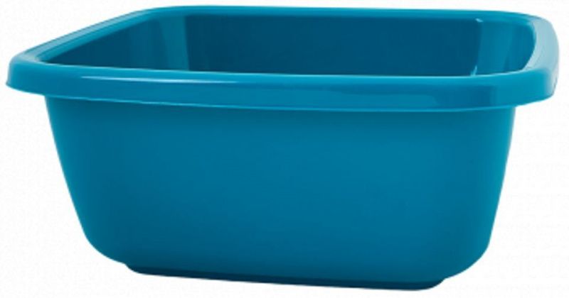 Таз квадратний.14л. (бірюзовий) (121044)
