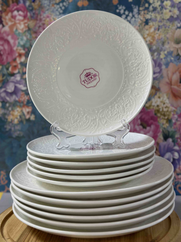 TUDOR ROYAL / Корона/ Тарілка фарфор мілка 26 см (3158-TU) | Інтернет-магазин Prometey в Україні | Гурт та роздріб