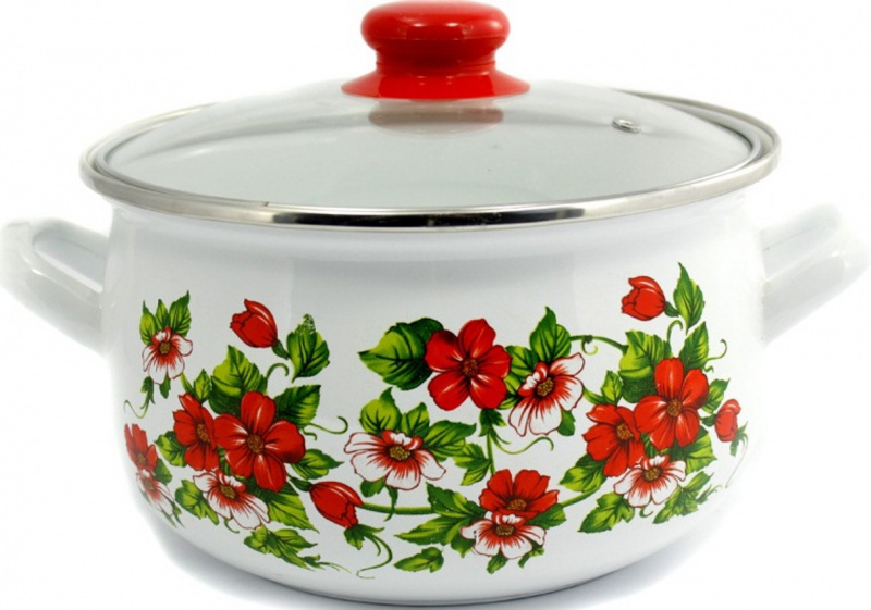 Каструля Турція емаль Бісер 5,7л (2520) | Інтернет-магазин Prometey в Україні | Гурт та роздріб