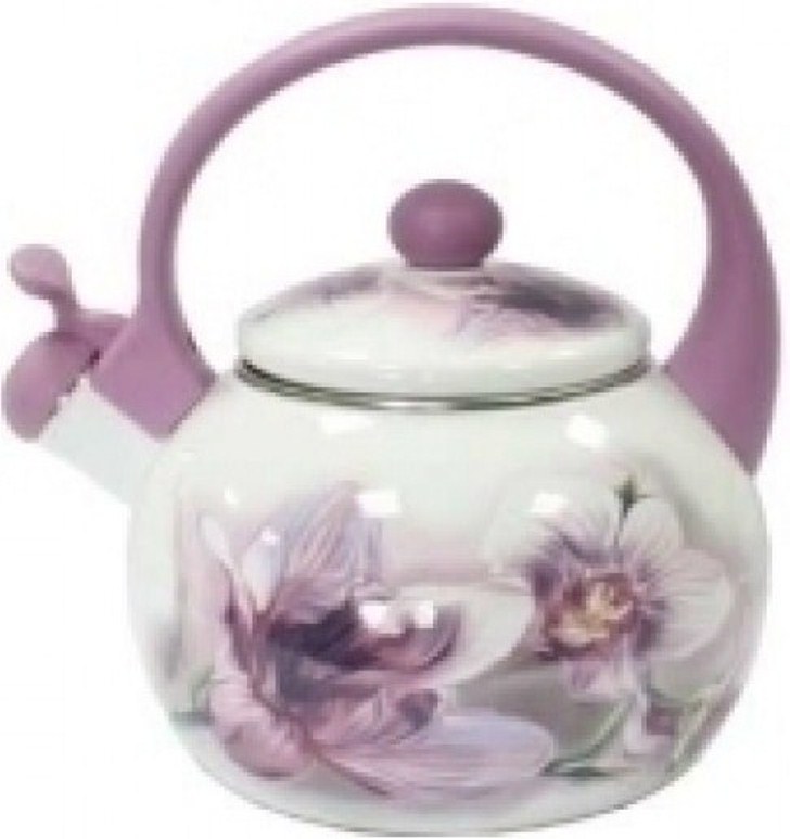 Чайник емаль ЛИТЕ ДНО 2,2л зі свистком PINK (5/L) | Інтернет-магазин Prometey в Україні | Гурт та роздріб