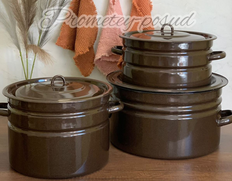 Бак емаль 40 л. з кришкою (2830/1) | Інтернет-магазин Prometey в Україні | Гурт та роздріб