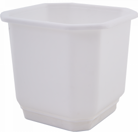 Вазон "Дама" з підст. 8* 8см. (білий) (112028)